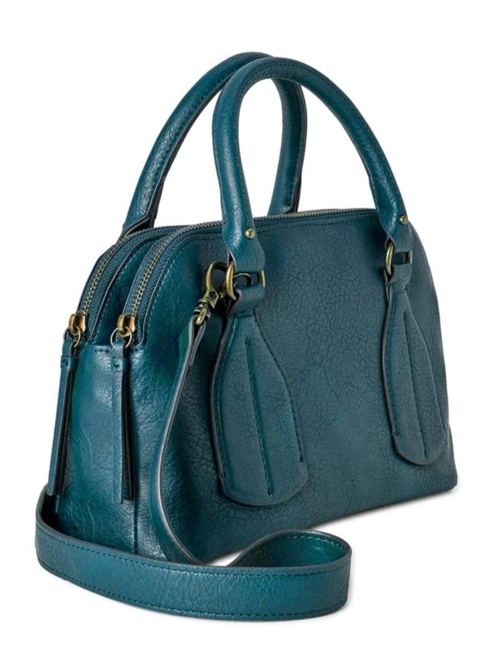 Time & Tru Palms Satchel Bag